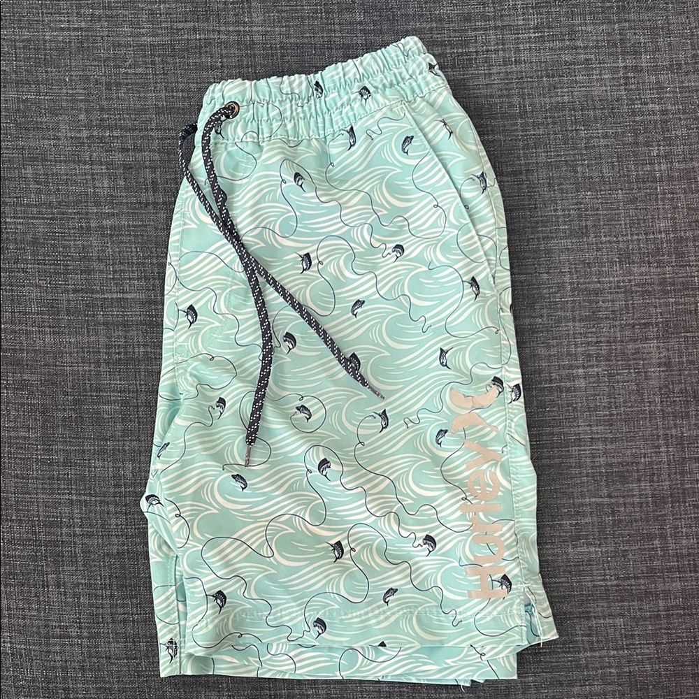 Hurley Swim Shorts with Fish Pattern